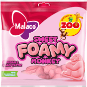 Godispåse Zoo Sweet Foamy Monkey 115g Malaco.