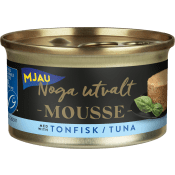 Våtfoder Katt Mousse Tonfisk 85g Mjau Noga Utvalt.