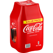 Läsk 4-p 1,5l Coca-Cola.