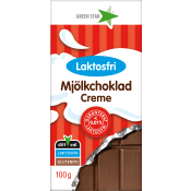 Mjökchoklad Creme Laktosfri 100g Greenstar.