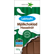 Mjölkchoklad Hasselnöt Laktosfri 100g Greenstar.