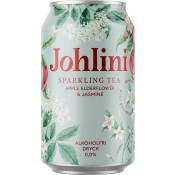 Tedryck Äpple/fläder/jasmin Kolsyrad Alkoholfri 330ml Johlini.