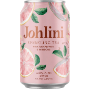 Dryck Sparkling Tea Pink Grapefruit & Hibiscus 0,2% 330ml Johlini.