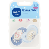 Napp Original Night Silikon 6-16mån 2-p MAM.