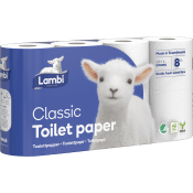 Toalettpapper Classic 8-pack Lambi.