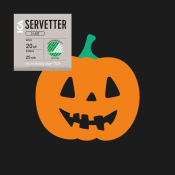 Servett 25cm Treat Pumpkin 20-p ICA.