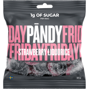 Godis Strawberry Liquorice 50g Pändy.