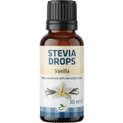 Sötningsmedel Stevia Drops Vanilla 30ml Sukrin.