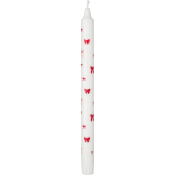 Kronljus rosett röd 27,5cm 1p ICA.