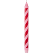 Kronljus rosa rand 27,5cm 1p ICA.