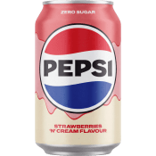 Läsk Strawberry 'n' Cream 330ml Pepsi.