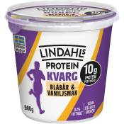 Kvarg Blåbär & Vaniljsmak 0,2% 900g Lindahls.