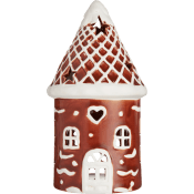Lykta hus ginger H15cm ICA.