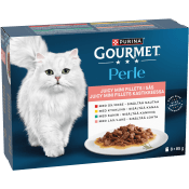 Kattmat Gourmet Perle Filé i sås 8-p 680g Purina.
