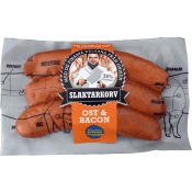 Filékorv Ost och Bacon Kötthalt 75% 255g Slaktarkorv.