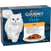 Kattmat Gourmet Perle Kyckling & oxkött 8-p 680g Purina.