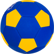 Fotboll Neopren strl 5 blå/gul.