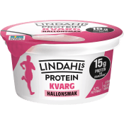 Kvarg Hallonsmak 0,2% 150g Lindahls.