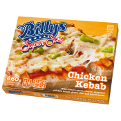 Pizza Super size Chicken kebab 660g Billys.