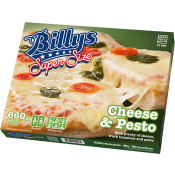 Pizza Super size Cheese´n pesto 660g Billys.
