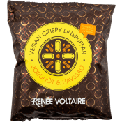 Snacks Vegan Crispy Linspuffar Jordnöt & Havssalt Eko 90g Renée Voltaire.