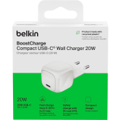 Väggladdare 20W PD USB-C Belkin.
