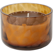 Doftljus sparkly brun/guld H8cm ICA.