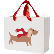 Presentpåse Lussehund 23x18 cm.