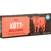 Köttbuljong tärningar 120g ICA.