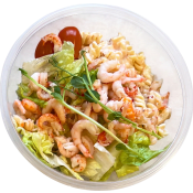 Portionsrätt Räk & Kräftsallad Med Krämig Chilipasta 350g Jätten Cater.