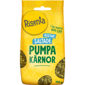 Pumpakärnor Torrostade & lättsaltade 150g Risenta.