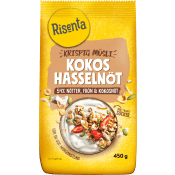 Krispig Müsli Kokos & Hasselnöt 450g Risenta.