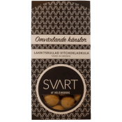 Vitchokladkula Omväxlande Känslor Lakritsrullad 130g Svart af Hälsingborg.