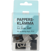 Pappersklämma 25 mm 6 stycken.