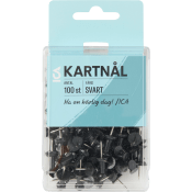 Kartnål 100 stycken Svart.