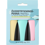 Överstrykningspenna 3p Pastell.
