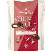 Chokladpåse Crunchy Treats Dark Chocolate Almond 120g Anthon Berg.