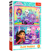 Pussel Gabby's Dollhouse 2x24 bitar Trefl.
