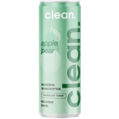 Clean drink pear + apple 330 ml.