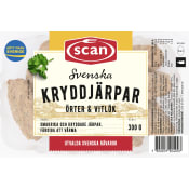 Kryddjärpar Örter Vitlök Stekta 300g Scan.