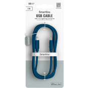 USB-C till Lightning 2m denim Smartline.