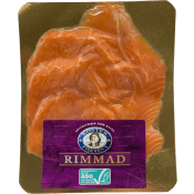Regnbågslax Rimmad Skivad 100g Kosterfiskarn's.