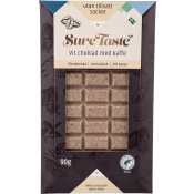 Vit Choklad Med Kaffe Utan Tillsatt Socker 90g SureTaste.