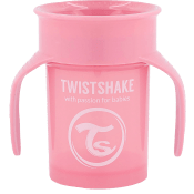 360 Cup Pastel Pink 6+m Twistshake.