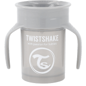 360 Cup Pastel Grey 6+m Twistshake.