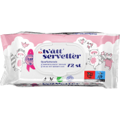 Tvättservetter Baby Oparfymerade 72-p ICA.