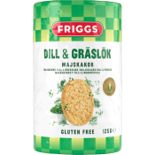 Majskakor Dill/Gräslök 125g Friggs.