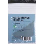 Block A6 tejphäftat linjerat 2p ICA.