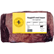 Ryggbiff Frystinad med kappa i bit ca 1kg Hacksta Köttdisk.
