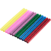 Limstift flera färger glitter 12p 7,2x100mm Probuilder.